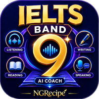 IELTS Band 9 AI Coach app icon by NGRecipe